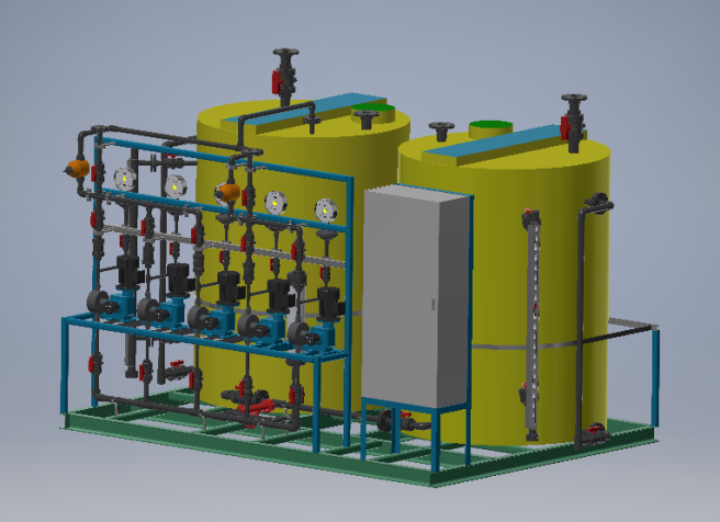 Chemical dosing skid/complete systems (containerized/prefabricated/municipal)